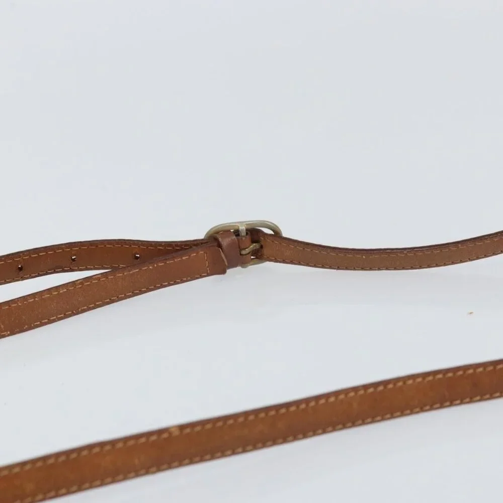 Authentic CELINE Macadam Canvas Shoulder Bag PVC Beige Gold - Picture 15 of 16